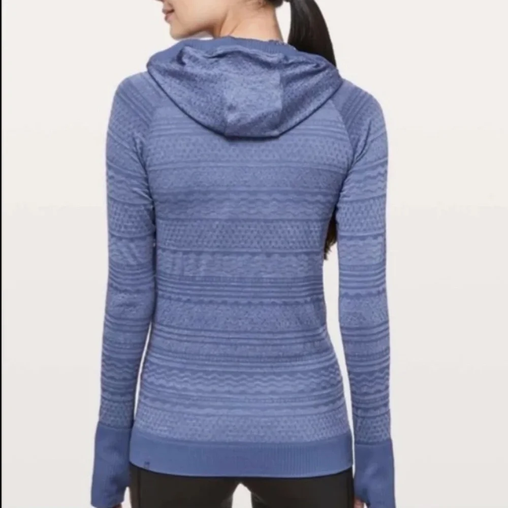 Lululemon Rest Less Gatsby Blue Long Sleeve Hoodie